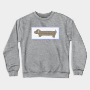 Excerpt from 2 Mini Dachshunds #3-Brown Dog Crewneck Sweatshirt